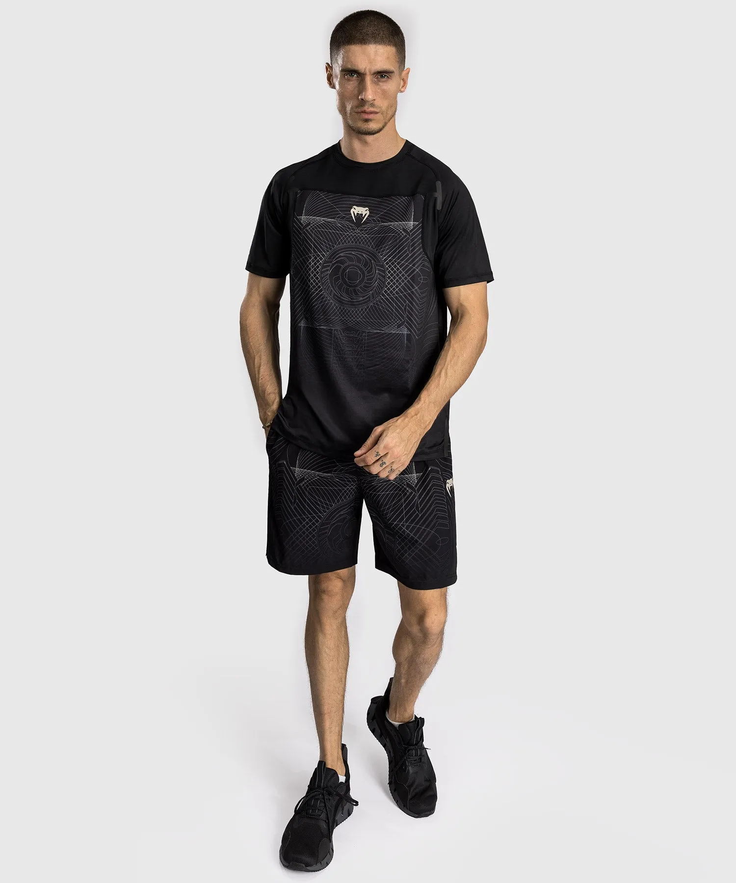 Venum G-Fit Air Men's Dry-Tech T-Shirt - Deep Black/Desert Sand