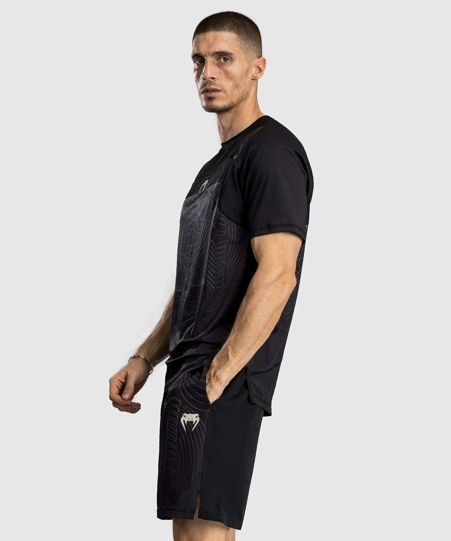 Venum G-Fit Air Men's Dry-Tech T-Shirt - Deep Black/Desert Sand