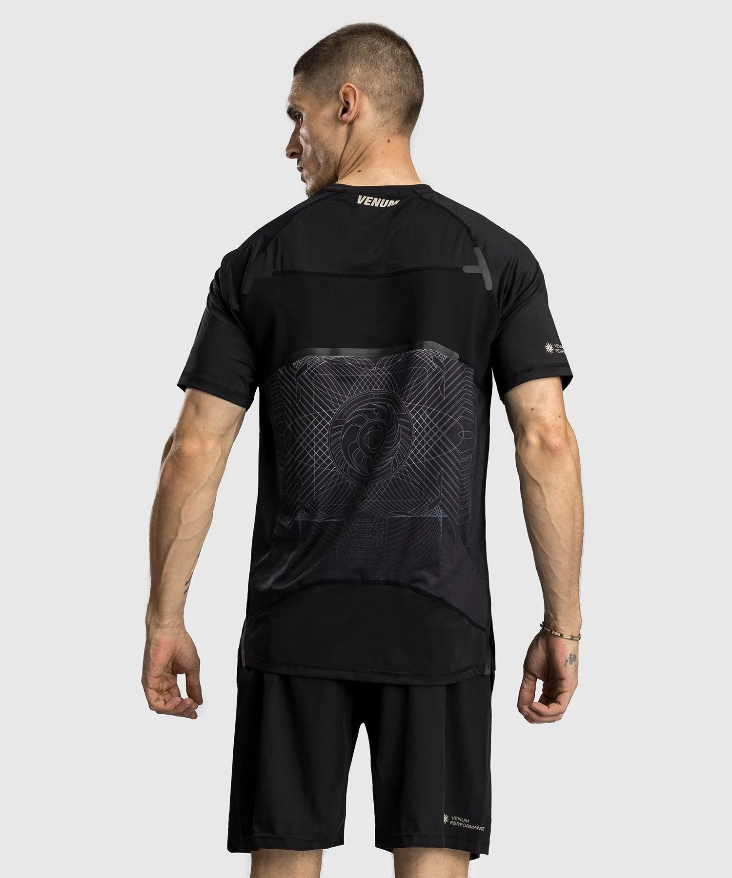 Venum G-Fit Air Men's Dry-Tech T-Shirt - Deep Black/Desert Sand