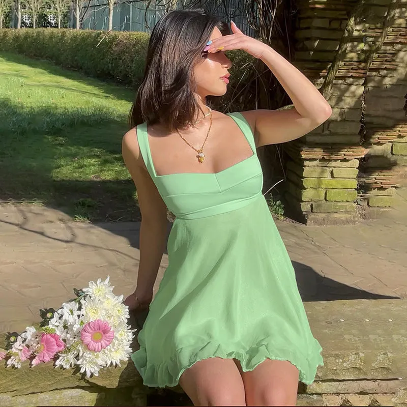 Vvsha Maura Mini Ruffle Dress