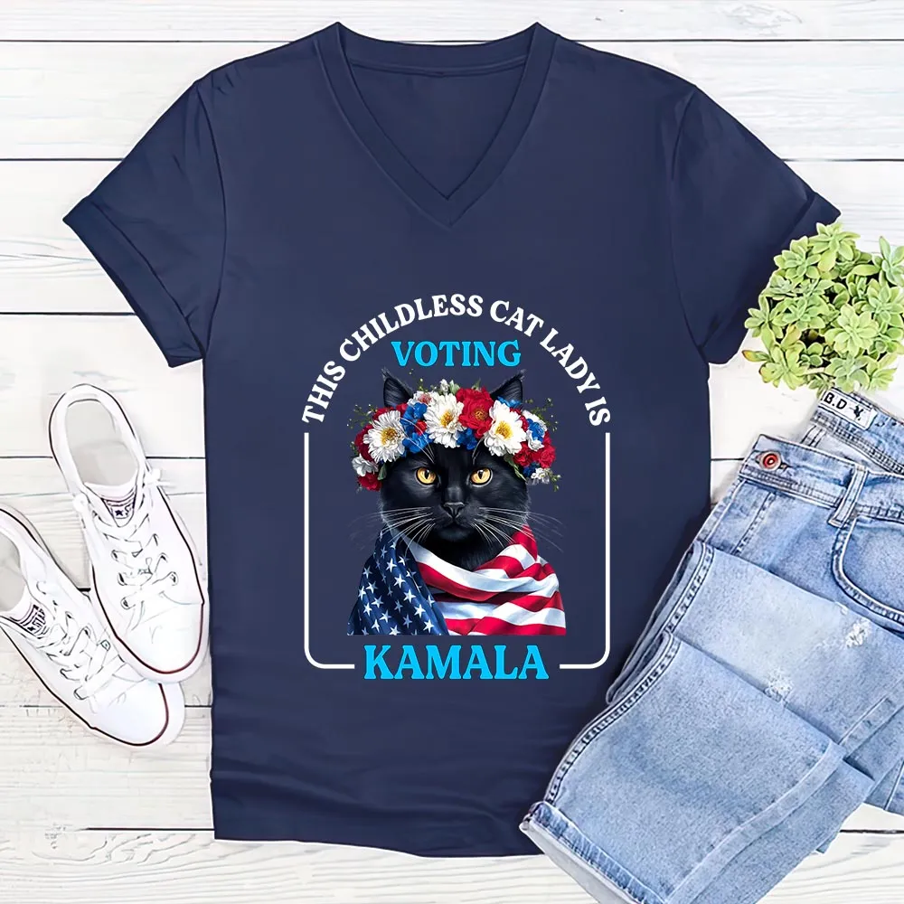Women's V-neck T-shirt TSVB646