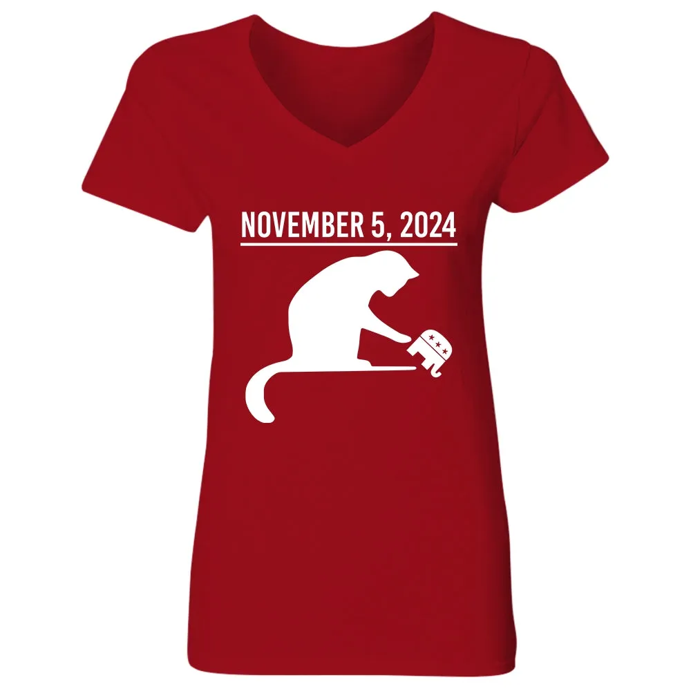 Women's V-neck T-shirt TSVB704