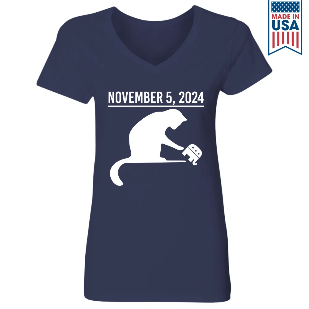 Women's V-neck T-shirt TSVB704
