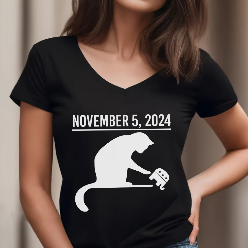 Women's V-neck T-shirt TSVB704