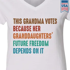 Women's V-neck T-shirt TSVW521