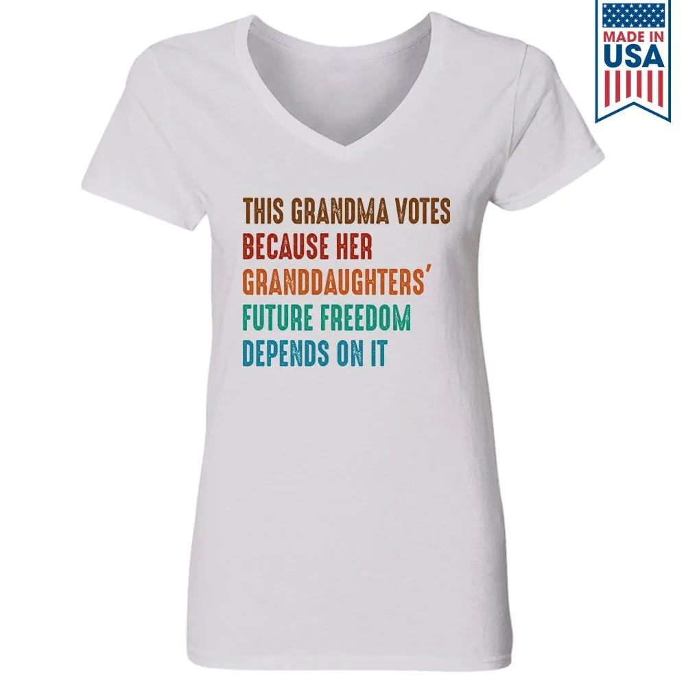 Women's V-neck T-shirt TSVW521