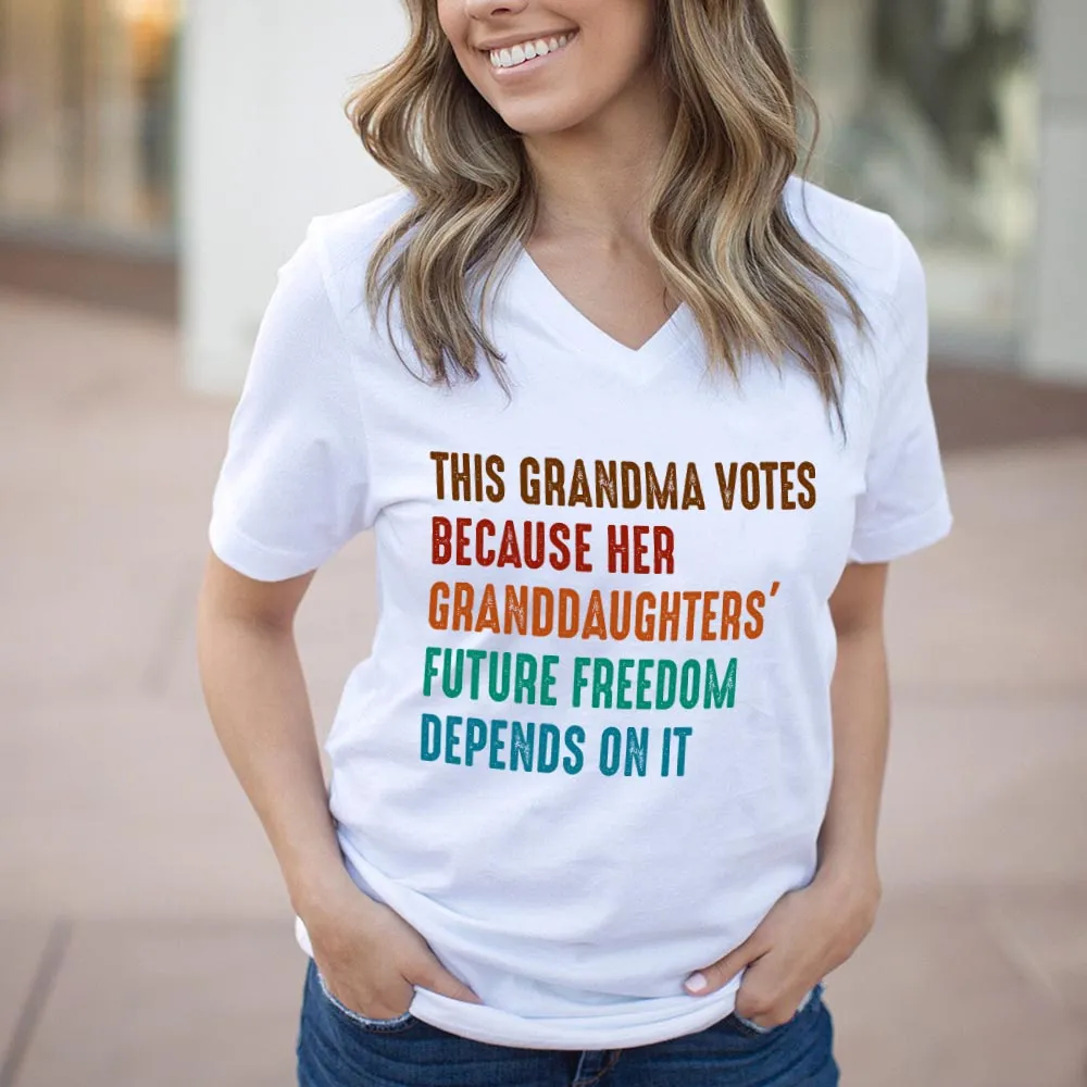 Women's V-neck T-shirt TSVW521
